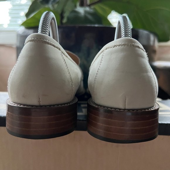 Vintage Coach bone 6.5 B Whitney leather nubuck loafters, Italy - Picture 2 of 7